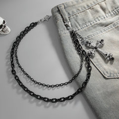 Black Wallet Chain Double Wallet Chain 