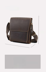 Leather Vertical Crossbody Bag - iwalletsmen