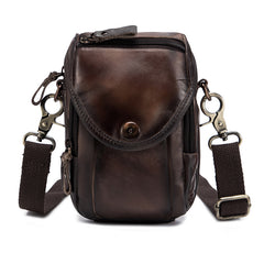 Leather Belt Pouch for Men Cell Phone Holster Waist Bags Belt Bag For Men