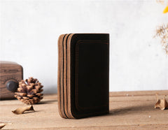 Mens Bifold Wallet With Snap Closure 