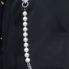 Pearl Wallet Chain Long Pearl Wallet Chain Ball Wallet Chain - iChainWallets