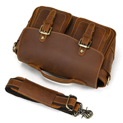 Mens Retro Leather Camera Bag 