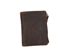 Mens Wallet with Coin Purse Billfold Leather Billfold with Coin Pocket - iwalletsmen