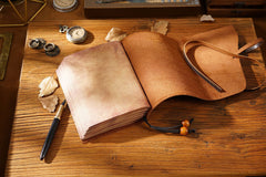 Brown Leather Sketch Journal Leather Bound Journal Soft Leather Journal - iwalletsmen