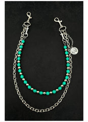 Green Ball Wallet Chain Double Wallet Chain - iChainWallets