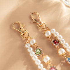 Pearl Wallet Chain for Women Double Beaded Wallet Chain Womens Wallet Chain - iChainWallets