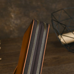 Long Mens Double Zip Wallet Wristlet - iwalletsmen