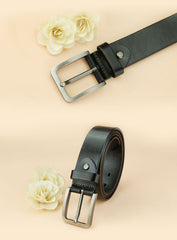 Black Genuine Leather Black Fashion Belt Formal Leather Belt Casual Belt for Men