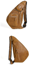 Full Grain Leather Sling Bag - iwalletsmen