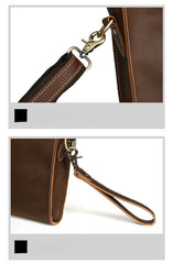 mens leather clutch bag