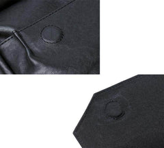 Black A4 Flap Messenger Bag for Men - iwalletsmen