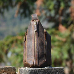 Brown Leather Toiletry Bag Full Grain Leather Toiletry Bag Vintage Mens Toiletry Bag - iwalletsmen