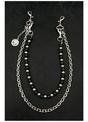 Black Ball Wallet Chain Double Wallet Chain - iChainWallets
