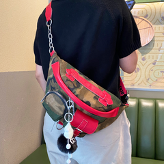 Camouflage Fanny Pack for Men Camouflage Denim Leather Waist Bag Camouflage Belt Bag - Feltify