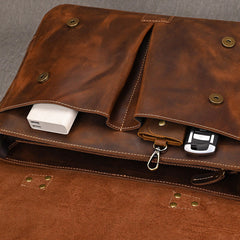 Classic Leather Briefcase for Men 