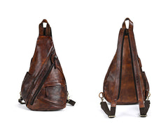 Mens Leather Backpack Crossbody Convertible - iwalletsmen