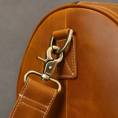 Large Leather Weekender Bag for Men Vintage Leather Weekend Bag for Men - iwalletsmen