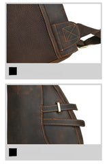 Full Grain Leather Sling Bag for Men - iwalletsmen