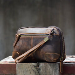 Leather Clutch Wristlet Vintage Men's Leather Clutch Purse - iwalletsmen
