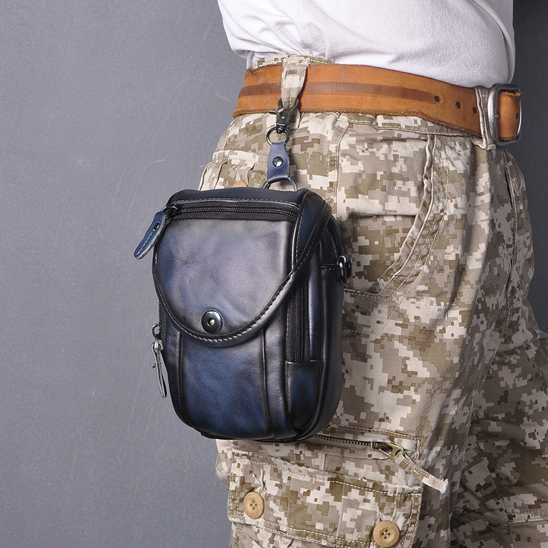 Leather Belt Pouch for Men Cell Phone Holster Waist Bags Belt Bag For Men