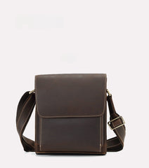 Leather Vertical Crossbody Bag - iwalletsmen