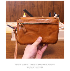 Brown Leather Phone Clutch Wallet - iwalletsmen
