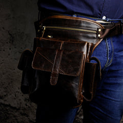 purse legs Mens Drop Leg Bag Biker Leather Thigh Bag Left Leg Pack Belt Pouches For Men