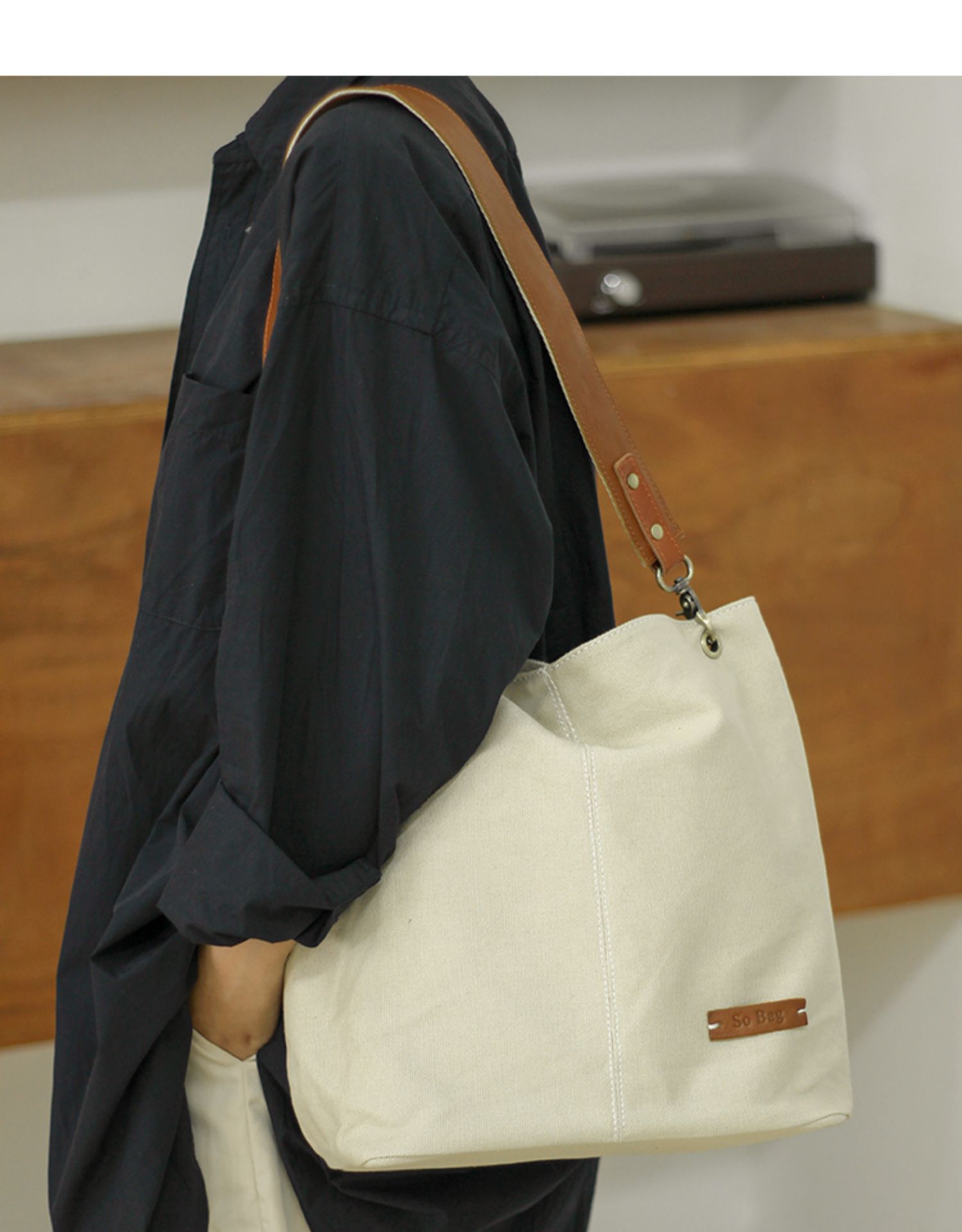 Womens White Canvas Tote Bags