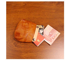 Brown Leather Pouch Wallet for Men - iwalletsmen