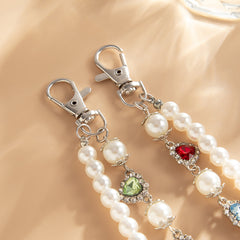 Pearl Wallet Chain for Women Double Beaded Wallet Chain Womens Wallet Chain - iChainWallets