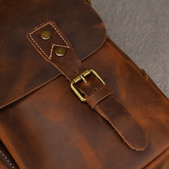 Brown Leather 14 inches Laptop Briefcase - iwalletsmen