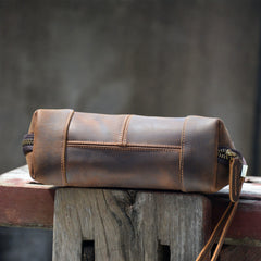 Leather Clutch Wristlet Vintage Men's Leather Clutch Purse - iwalletsmen