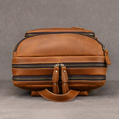 Vintage Crazy Horse Leather Backpack - FYYY04591041