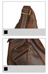 Large Leather Sling Bag 