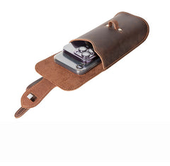 Dark Brown Mens Belt Pouch 