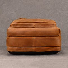 Vintage Crazy Horse Leather Backpack - FYYY04591041