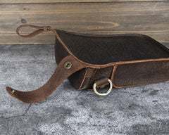 Full Grain Leather Belt Bag Mens Leather Holster Belt Bag Belt Bag Holster - iwalletsmen