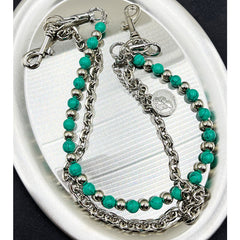 Blue Ball Wallet Chain Double Wallet Chain - iChainWallets