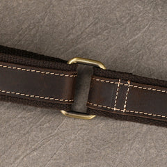  Brown Mens Leather Chest Bag Chest Sling Bag for Men - iwalletsmen