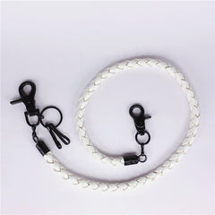 White Leather Wallet Chain Mens Biker Wallet Chain White Pants Chain White Jeans Chain Jean Chain