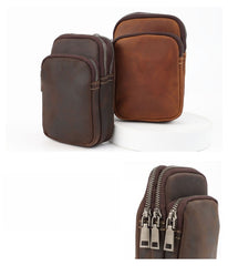 Leather Pouch Bag for Mens Small Pouch Bag for Men Belt Pouch for Men - iwalletsmen