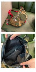 Camouflage Fanny Pack for Men Camouflage Denim Leather Waist Bag Camouflage Belt Bag - Feltify