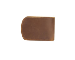  Brown Leather ID Billfold Wallet - iwalletsmen
