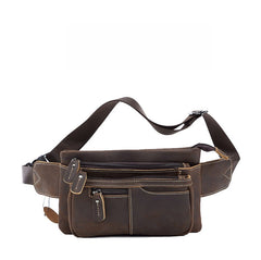 Vintage Small Leather Waist Bag Mens - iwalletsmen