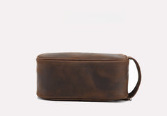 Full Grain Leather Toiletry Bag - iwalletsmen