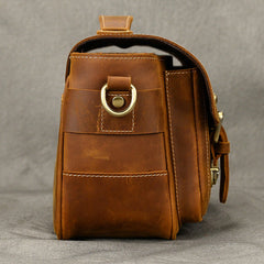 Full Grain Leather Camera Bag Mens Retro Leather Camera Bag 