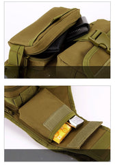 Large Sling Bag for Big Guys - Stitching Detail