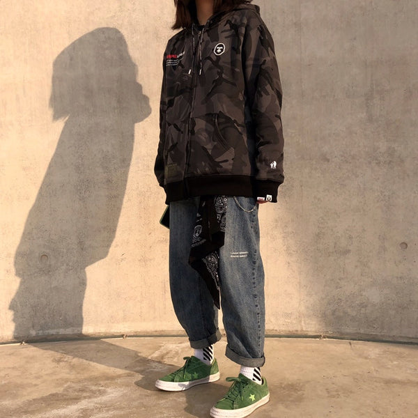 Black Paisley Bandana Kerchief Trousers Chain Pants Chains Biker Headscarf Jeans Chains