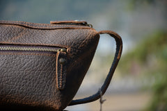Brown Leather Toiletry Bag Full Grain Leather Toiletry Bag Vintage Mens Toiletry Bag - iwalletsmen