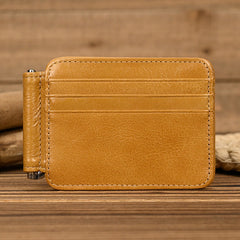 Black Bifold Wallet with Money Clip - Flat Lay View - iwalletsmen